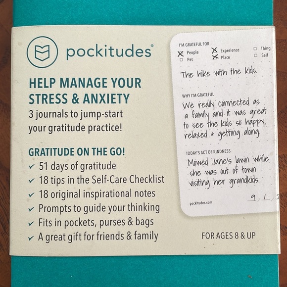 ⚜️Pockitudes Gratitude, Stress  & Anxiety Journal! NWT! - Picture 4 of 4